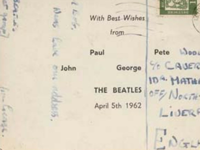 1962 Beatles Autograph Examples