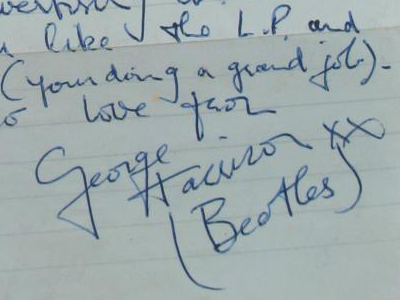 1963 Beatles Autograph Examples