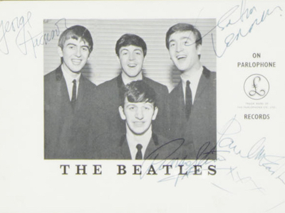 1963 Beatles Autograph Examples