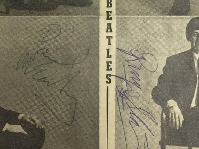 1963 Beatles Autograph Examples