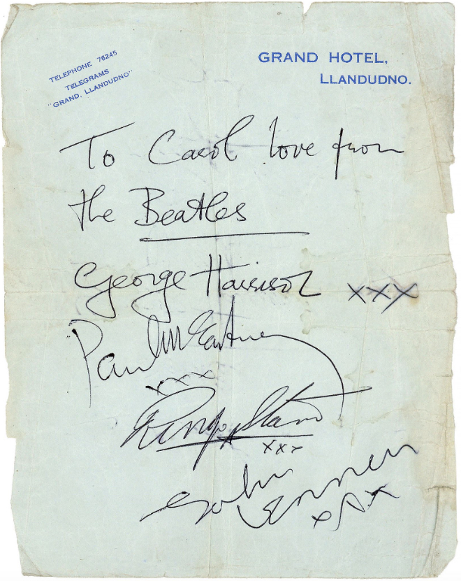 Beatles Autographs 1963