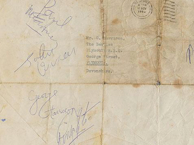 1963 Beatles Autograph Examples