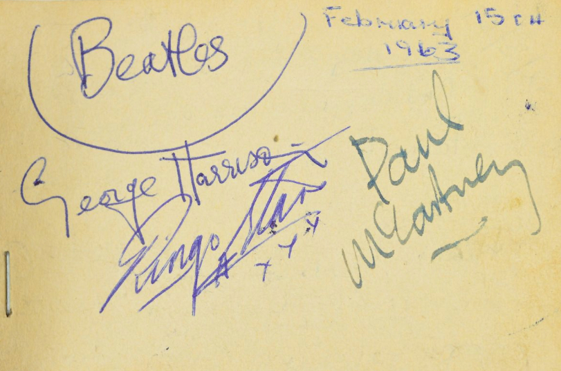 Beatles Autographs 1963
