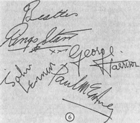 Beatles Autographs 1963