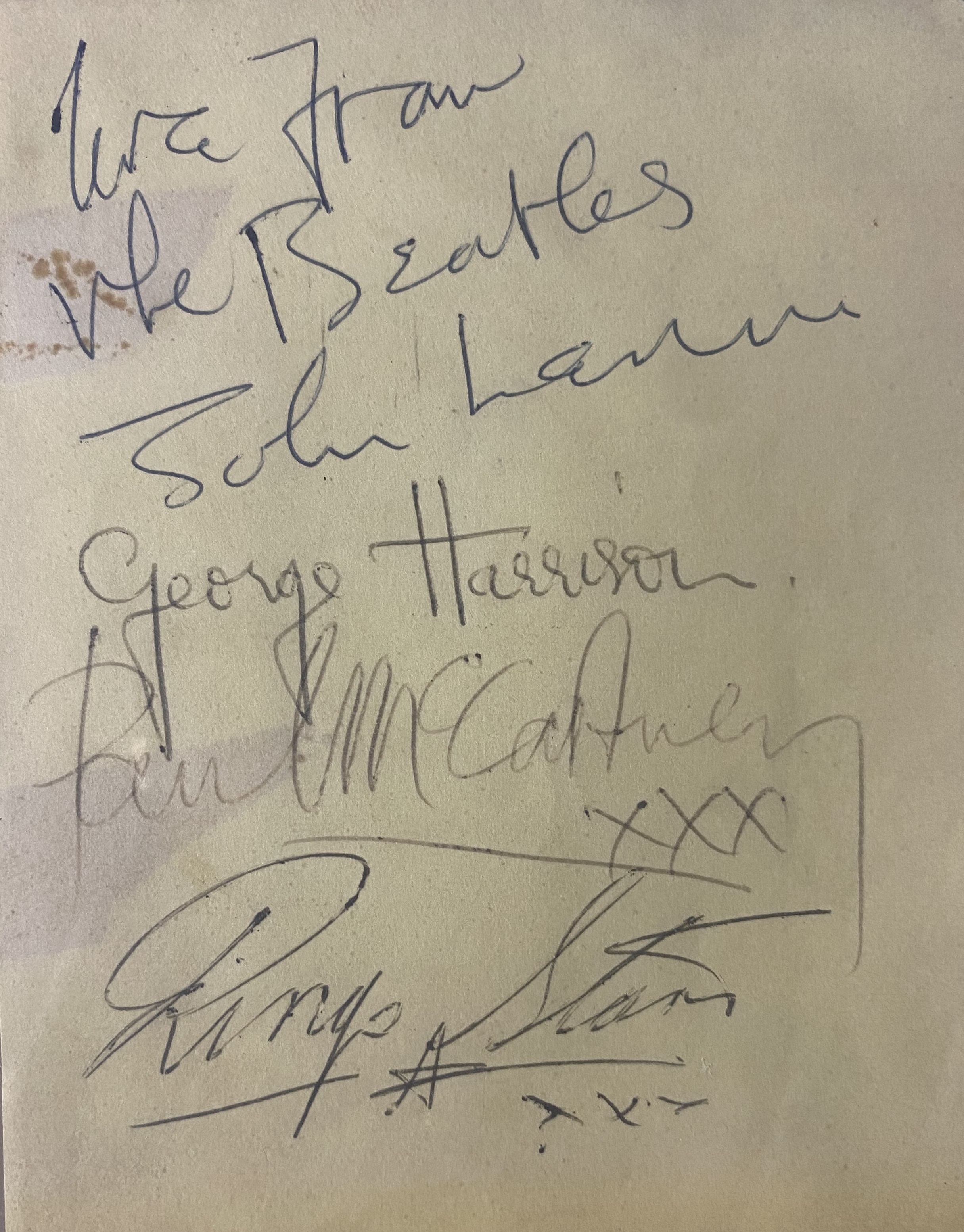 Beatles Autographs 1963