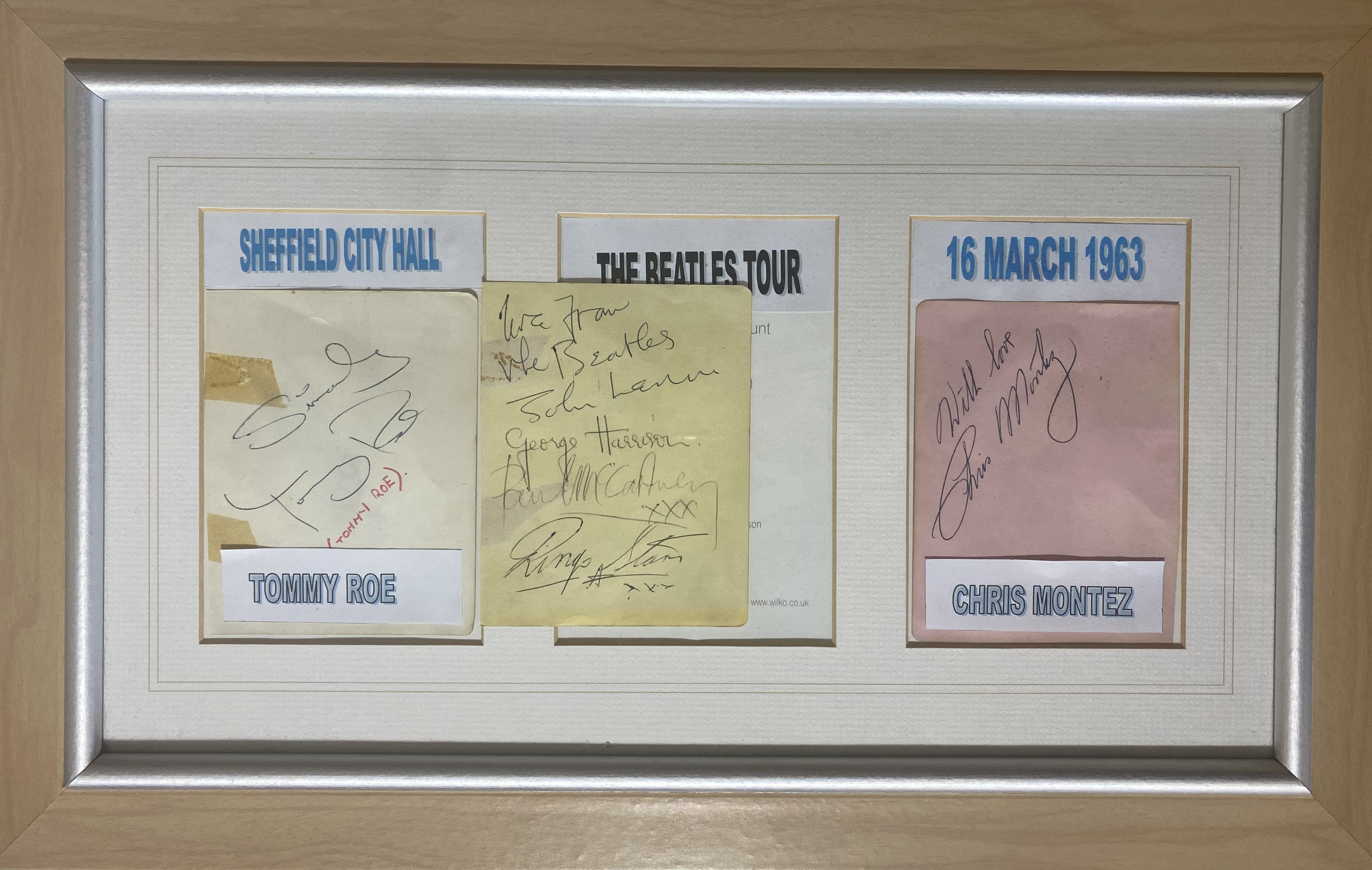 Beatles Autographs 1963