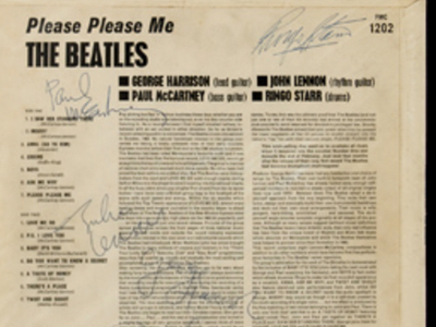 1963 Beatles Autograph Examples