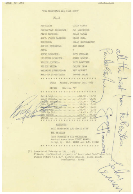 Beatles Autographs 1963