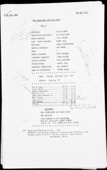 Beatles Autographs 1963