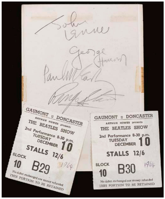 Beatles Autographs 1963