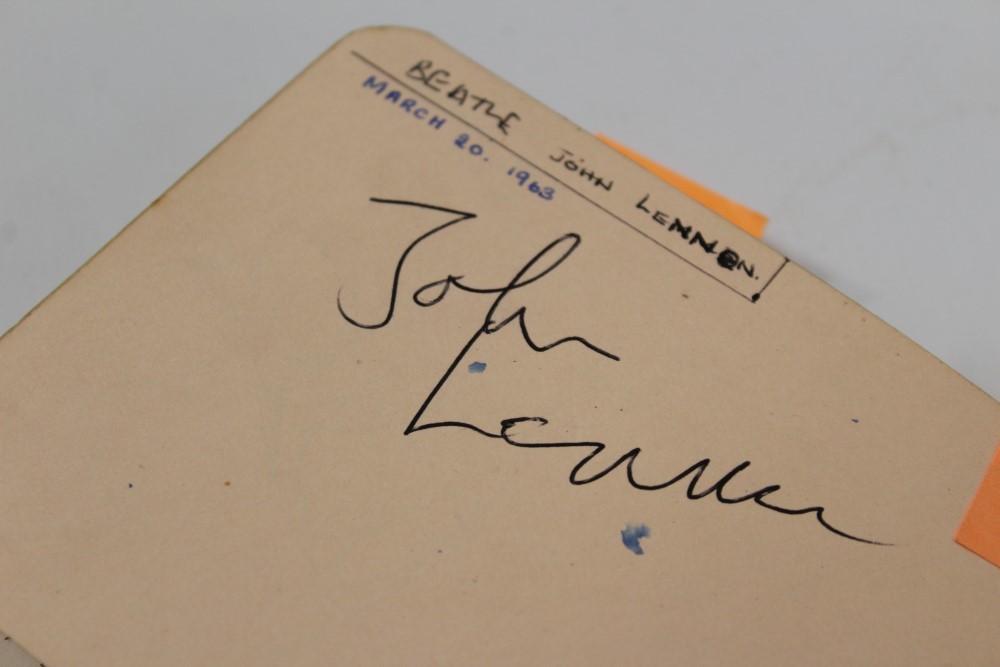 Beatles Autographs 1963