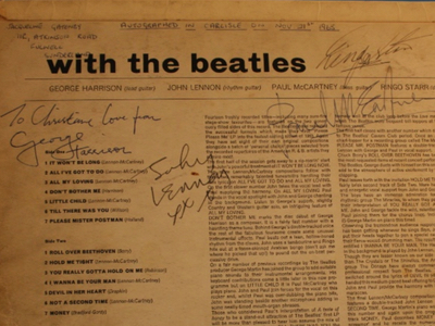 1963 Beatles Autograph Examples