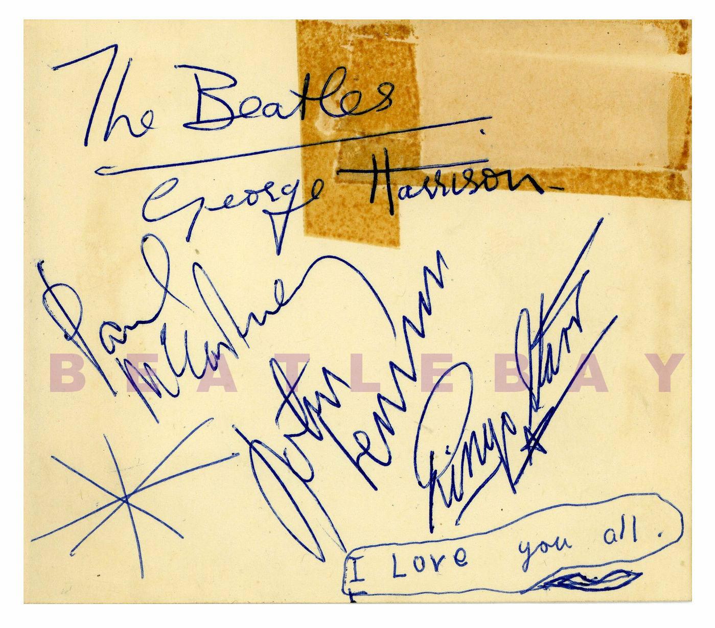 Beatles Autographs 1963
