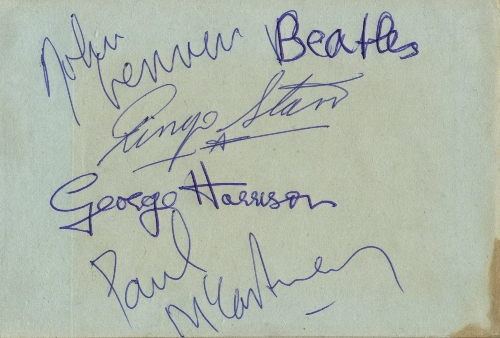 Beatles Autographs 1963