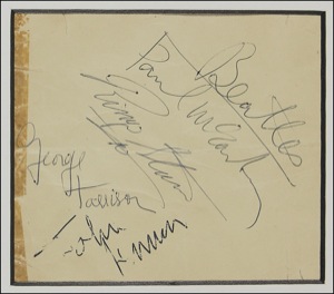 Beatles Autographs 1963