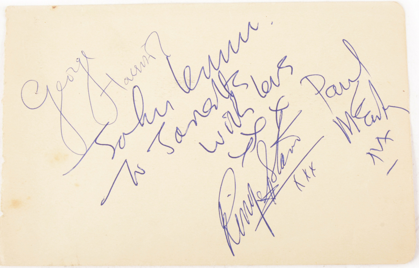 Beatles Autographs 1963