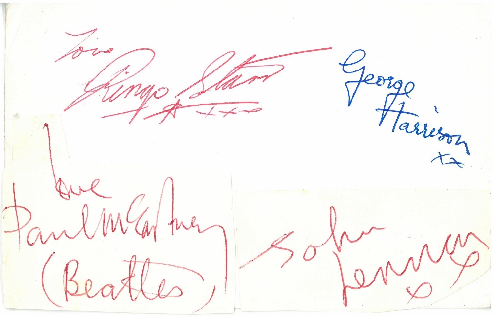 Beatles Autographs 1963
