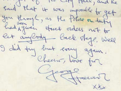 1963 Beatles Autograph Examples