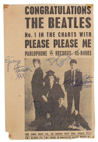 Beatles Autographs 1963