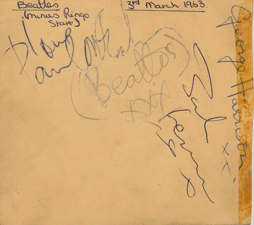 Beatles Autographs 1963