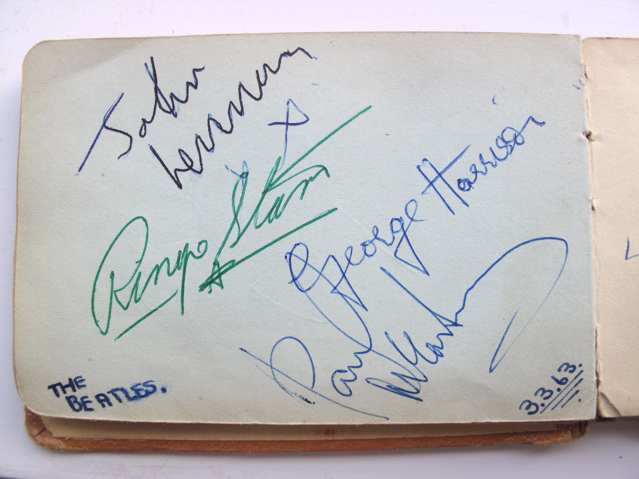 Beatles Autographs 1963