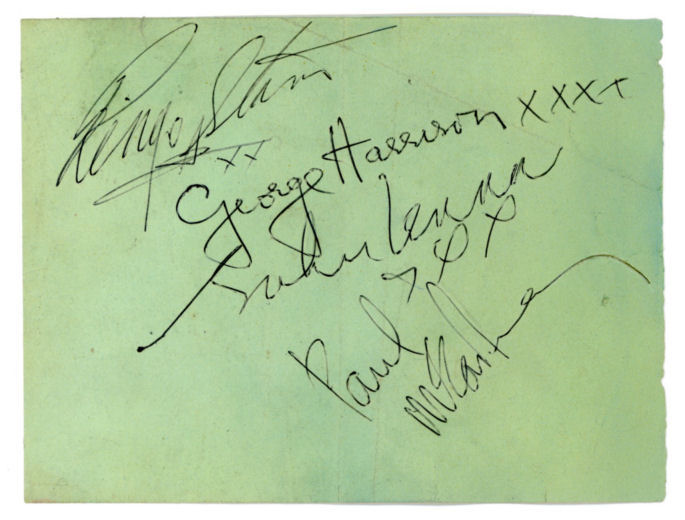 Beatles Autographs 1963