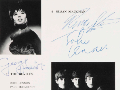 1963 Beatles Autograph Examples
