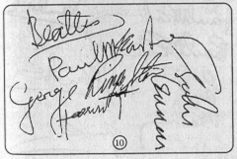 Beatles Autographs 1963