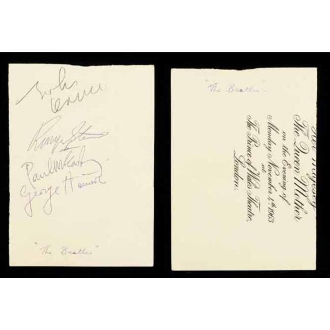 Beatles Autographs 1963