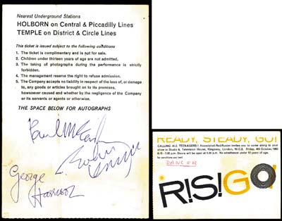 Beatles Autographs 1963