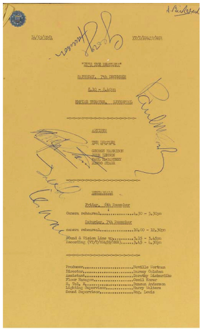 Beatles Autographs 1963