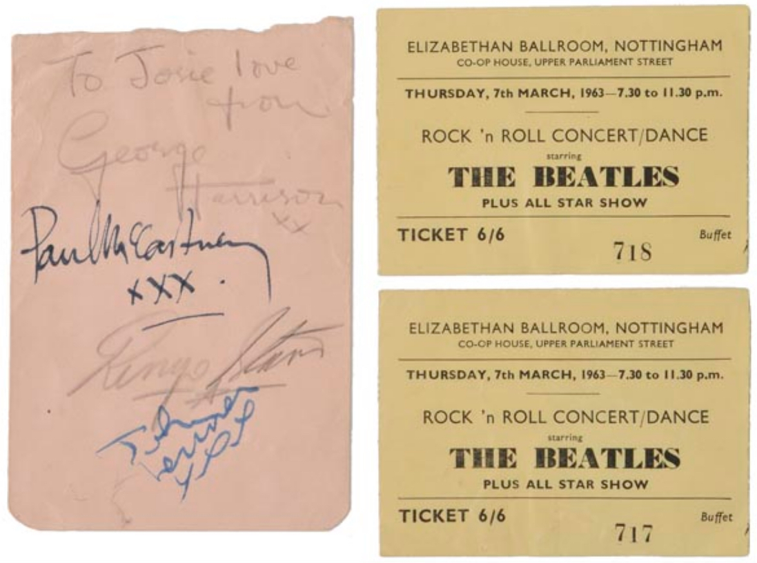 Beatles Autographs 1963