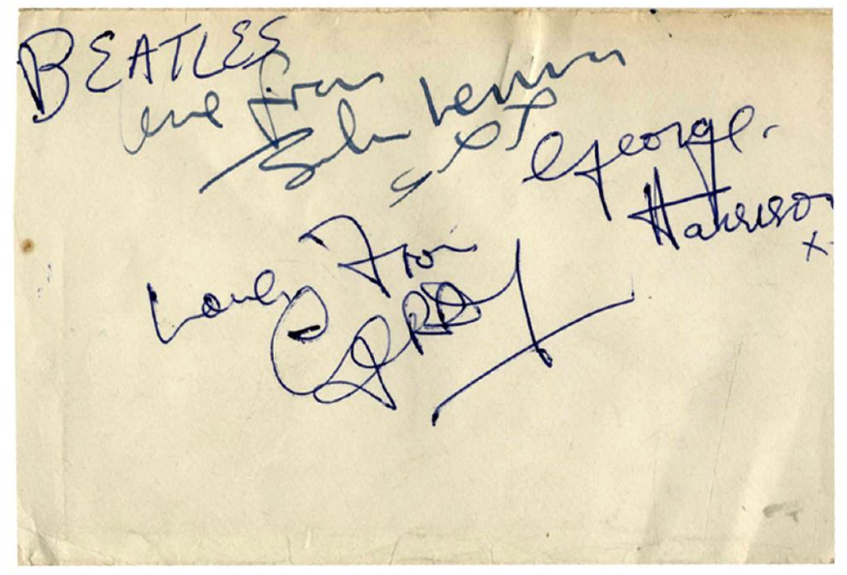 Beatles Autographs 1963