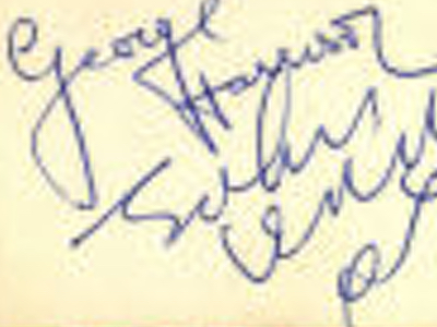 1963 Beatles Autograph Examples