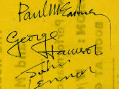 1963 Beatles Autograph Examples