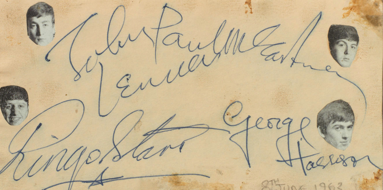 Beatles Autographs 1963