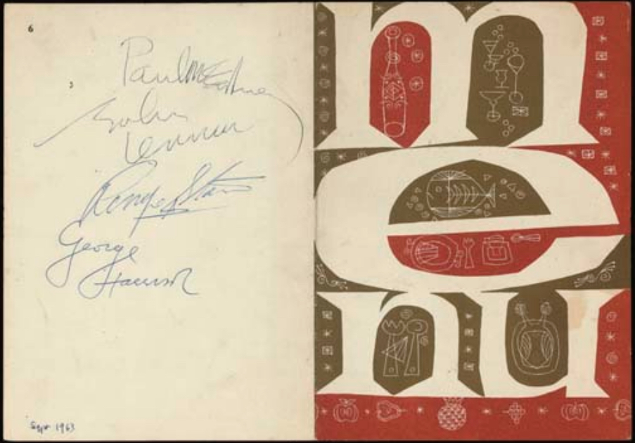 Beatles Autographs 1963
