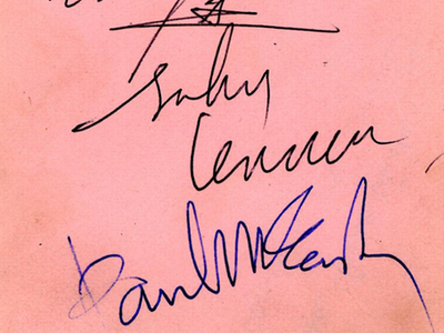 1963 Beatles Autograph Examples