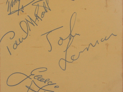 Fake Beatles Autographs