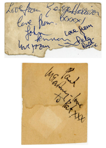 Beatles Autographs 1962